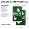Signmission Medical Dispensary, Vinyl Decals Only 24 Inch x 36 Inch, Vinyl Decal, 2PK DSB-2436-2PACK-30402 - alternate 2