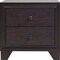 Homeroots 22" Espresso Two Drawers Solid Wood Nightstand 285542 - alternate 3