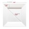 Smarty Had A Party White Square Plastic Plates Dinnerware Value Set (120 Dinner Plates + 120 Salad Plates), 240PK 6919VP-CASE - alternate 3