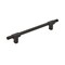Amerock Urbanite 6-5/16 in 160 mm Center-to-Center Matte Black/Matte Black Cabinet Pull BP778160MBMB - alternate 1