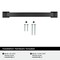 Amerock Sheffield 5-1/16 inch (128mm) Center-to-Center Matte Black Cabinet Pull, 10PK 10VMP37042MB - alternate 2