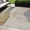 Homeroots 5' X 8' Taupe Beige And Gray Abstract Washable Indoor Outdoor Area Rug 582039 - alternate 1