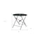 Homeroots 30" Black Rounded Aluminum Folding Outdoor Bistro Table with Umbrella Hole 606428 - alternate 4