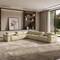 Homeroots Beige Italian Leather Power Reclining U Shaped Eight Piece Corner Sectional With Console 476596 - alternate 3