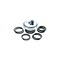 Keson Bold Series Chalk Line Reel, 100 ft L Line Chrome P-100 - alternate 2
