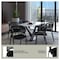 Leisuremod Ervilla Dining Chair in Black Steel Frame with Black Wicker Back and Black Seat, 4PK ECBL-20BL-BL4 - alternate 5