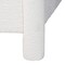 Baxton Studio Laria Modern White Teddy-Bear Fabric Queen Size 4-Piece Bedroom Set 253-13996-13998-13997-ZORO - alternate 4