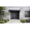Vdomdoors Aluminum Double Doors Cynex 6777 Grey 1 Sidelight Mirrored Clear Glass Modern Painted 86x96 (W72+14 CYNEX6777DEXD-GRE-W72+14xH96-RH-I - alternate 2