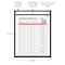 C-Line Products 11" x 14" Black Stitched Shop Ticket Holders, 25PK 46114 - alternate 2