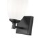 Z-Lite Oren 1-Light Vanity, 5.25 in W, Matte Black 7004-1V-MB - alternate 3