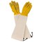 Kings County Tools Long Garden Gloves Breathable Canvas Thorn Proof Leather Gardening Gloves w/ Arm Guard Gauntlet GW03P03-29 - alternate 1