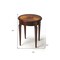 Homeroots 24" Brown Solid Wood and Wood Round End Table With Drawer 383212 - alternate 2