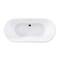 Kingston Brass 71-Inch Acrylic Oval Double Ended Pedestal Tub with Drain, No Faucet Drillings VTDE713224C422 - alternate 1