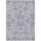 Homeroots 8' X 10' Lavender Purple And Gray Floral Washable Indoor Outdoor Area Rug 605482 - alternate 2