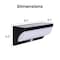 Techko Outdoor Solar Aluminum Rounded Wall Sconce with Motion Sensor & LED Lightbar, 8PK SML-3207-1-8PK - alternate 4