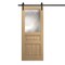 Sartodoors Modern Barn Door 18 x 96 inches, Ego 5011 Natural Oak, 6.6FT Rail Track Heavy Hardware Set, Solid EGO5011BD-B-SNA-1896 - alternate 1