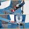 Arrowhead Outdoor Portable Folding Camping Quad Chair with 6-Can Armrest Cooler, Ocean Blue KKS0273U - alternate 2