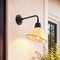 Jonathan Y Croydon 9.63" 1-Light Farmhouse Industrial Iron LED Gooseneck Arm Outdoor Sconce, Matte Yellow JYL7612H - alternate 2