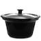 Megachef Triple 2.5 Quart Slow Cooker and Buffet Server in Copper and Black with 3 Cooking Pots MC-1210 - alternate 3