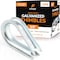 Xpose Safety Galvanized Steel Thimbles for Wire Rope, 3/8 Inch, 12PK GCT38-12-X-S - alternate 1