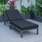 Leisuremod Chelsea Modern Outdoor Chaise Lounge Chair With Black Cushions CLBL-77BL - alternate 4