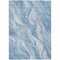 Homeroots 9' X 12' Denim Blue And Sky Blue Abstract Washable Indoor Outdoor Area Rug 582984 - alternate 3