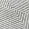 Homeroots 8' Gray And Ivory Round Geometric Washable Indoor Outdoor Area Rug 612132 - alternate 3