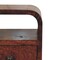 Homeroots 16" Brown Solid Wood Square One Drawer Nightstand 651619 - alternate 3