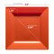 Smarty Had A Party Burnt Orange Square Plastic Plates Dinnerware Value Set (120 Dinner Plates+120 Salad Plates), 240PK 9909VP-CASE - alternate 6