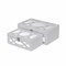 Homeroots Set of Two White Mirrored Glass And Wood Box With Lid, 2PK 399676 - alternate 4