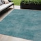 Homeroots 5' X 8' Teal Blue Washable Indoor Outdoor Area Rug 598861 - alternate 1