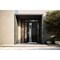 Vdomdoors Aluminum Door Cynex 6116 Black Entry Steel Metal Modern Painted W12+36+12xH80+14 Right Inswing CYNEX6116EXD-BLK-W12+36+12xH80+14-RH-I - alternate 2