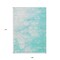 Homeroots 9' X 12' Aqua Ivory And Teal Blue Abstract Washable Indoor Outdoor Area Rug 582198 - alternate 3