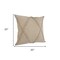 Homeroots Set of Two Taupe and Brown Diamond Cotton Throw Pillow With Fringes, 2PK 554572 - alternate 3