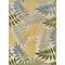Homeroots 8' X 11' Blue Green And Yellow Palm Leaf Indoor Outdoor Area Rug 548083 - alternate 2