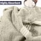 Lavish Home Bath Towels 2PC 100% Cotton Towel Set Extra Large Quick Drying Bath Towels Absorbent Bath Sheets 67-0022-SFBS - alternate 3