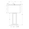 Monarch Specialties Lighting, 28"H, Table Lamp, Usb Port Included, Black Metal, Ivory / Cream Shade I 9950 - alternate 2