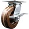 Service Caster 6 Inch Heavy Duty High Temp Phenolic Caster with Roller Bearing and Brake SCC SCC-35S620-PHRHT-SLB - alternate 1
