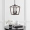Jonathan Y Oria 10" 3-Light Iron Farmhouse Industrial Lantern LED Pendant, Oil Rubbed Bronze/Faux Wood JYL1321A - alternate 2