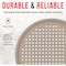 Emporio Kitchen Non-Stick Pizza Pan, 13in Carbon Steel, Perforated, White Marble Coating, Oven Safe EKPIZP1XWH - alternate 4