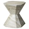 Leisuremod Azure 17 in Modern Round Fiberstone Side Table, Weather-Resistant, Fully Assembled AST17MG - alternate 1