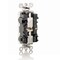 Leviton PlugsandReceptacles, 20A, 125VAC, Brn, Nylon MT163 - alternate 2