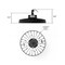 Infibrite 12.8 in. 5000K Daylight 25,200 / 33600 / 40000 Lumen LED Dimmable 150-240W High Bay Light 100-277V IB-014-5-MW - alternate 2