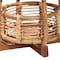 Bali & Pari Derenik Natural Rattan and Mahogany Wood End Table 261-14369-ZORO - alternate 2