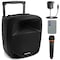 Pyle 1000W Portable Bluetooth PA Speaker, 10 in Subwoofer, UHF Wireless Mic, MP3/USB/SD, Rechargeable PSBT105A - alternate 1