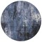 Homeroots 8' Blue And Ivory Round Abstract Washable Indoor Outdoor Area Rug 617652 - alternate 2