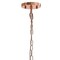 Homeroots Rose Gold Caged Iron Ceiling Light With Rose Gold Shades 651635 - alternate 2