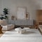 Homeroots 8' X 10' Beige and Brown Geometric Distressed Indoor Outdoor Area Rug 558749 - alternate 2