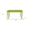Homeroots 60" Chartreuse Solid Wood Dining Table 548923 - alternate 4