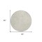 Homeroots 8' Beige And Ivory Round Geometric Washable Indoor Outdoor Area Rug 595051 - alternate 4